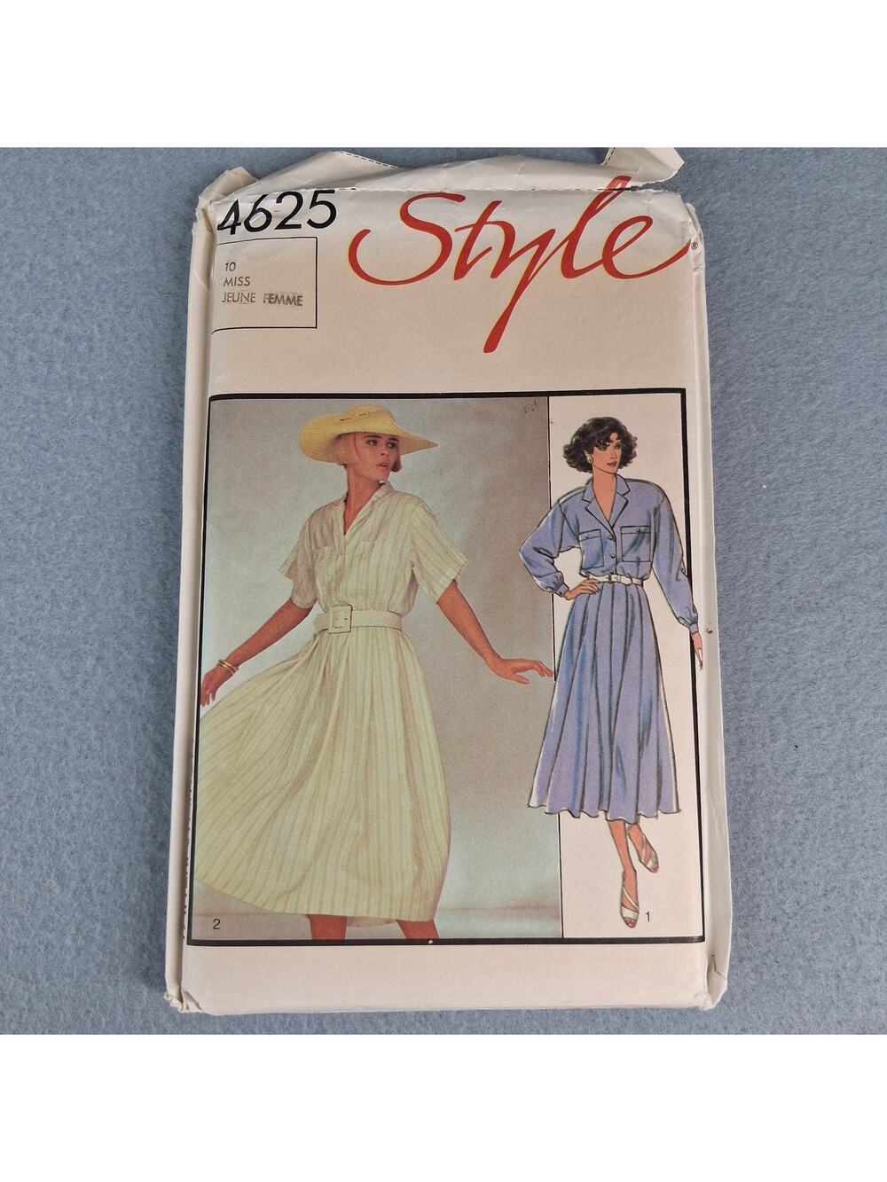 Style Patterns 4625 Dress Sewing Pattern Women's Size 8 - 10 - 12 - 14 Vintage
